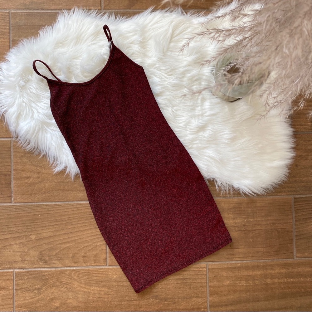 Metallic Knit Mini Dress - Picture 2 of 8